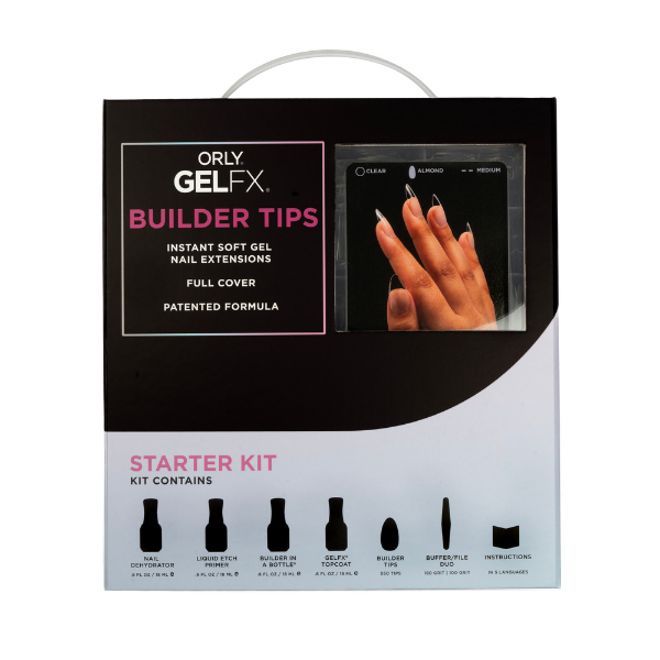 GELFX Builder Tips Starter Kit - Almond Medium